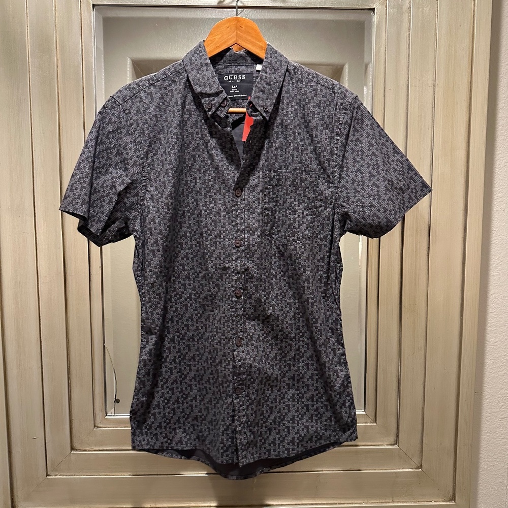 Guess Marciano all over print shirt size small NWT